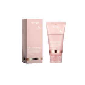 Collagen Peel-off Mask Deep Hydrating Fade Fine Lines Firming Shrink Pores Brightening Overnight Wrapping Mask Face Skin Care (Color: 75g)
