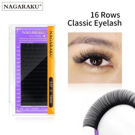 NAGARAKU Premium Faux Mink Individual Eyelash Extension Supplies Lashes Natural Soft Mink Eyelash Makeup Classical Eyelashes (Thickness, Length: 0.07mm, Mix 16-20mm, Curl: D)