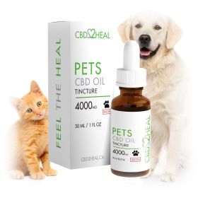 CBD Oil Tincture for Dogs (CBD2HEAL) (Dosages: 4000mg, Flavours: Bacon)