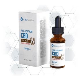 Dog CBD - Full Spectrum Pets CBD Oil (Dosages: 1000mg, Flavours: Bacon)