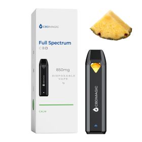 Full Spectrum CBD Vape for Calm 850mg (Type: Calm, Terpene Profile: Pineapple)