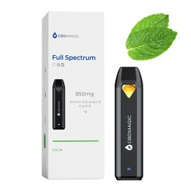Full Spectrum CBD Vape for Calm 850mg (Type: Calm, Terpene Profile: Mint)