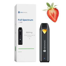 Full Spectrum CBD Vape for Calm 850mg (Type: Calm, Terpene Profile: Strawberry)