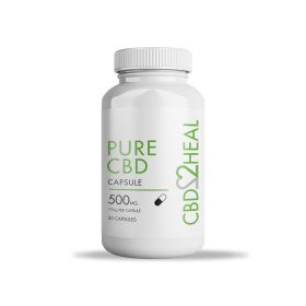 Pure CBD Isolate Capsules (CBD2HEAL) (Dosages: 500mg)